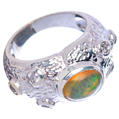 Rare Ethiopian Opal Ring Size 5.75 (925 Sterling Silver) R145991