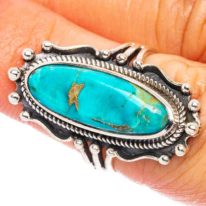 Rare Arizona Turquoise Ring Size 5.75 (925 Sterling Silver) R4718