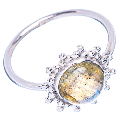 Labradorite Dainty Ring Size 6.75 (925 Sterling Silver) R146986