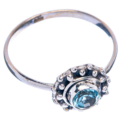 Blue Topaz Dainty Ring Size 9 (925 Sterling Silver) R145489