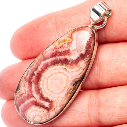 Premium Rhodochrosite Pendant 2 1/4" (.925 Sterling Silver)