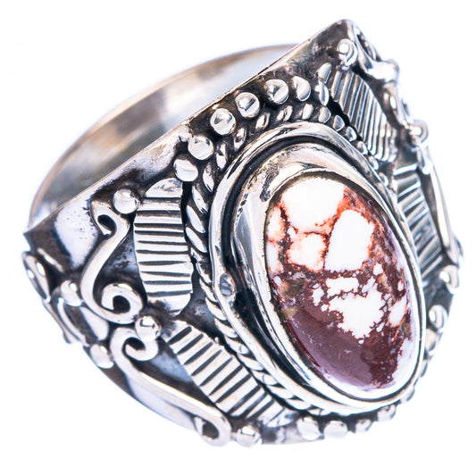 Wild Horse Jasper Ring Size 8 (925 Sterling Silver) R4625