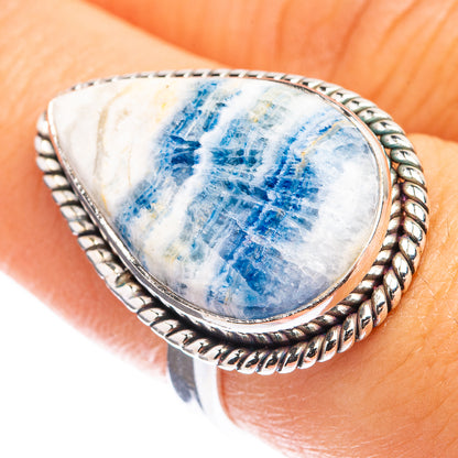 Blue Scheelite Ring Size 7 (925 Sterling Silver) R142803