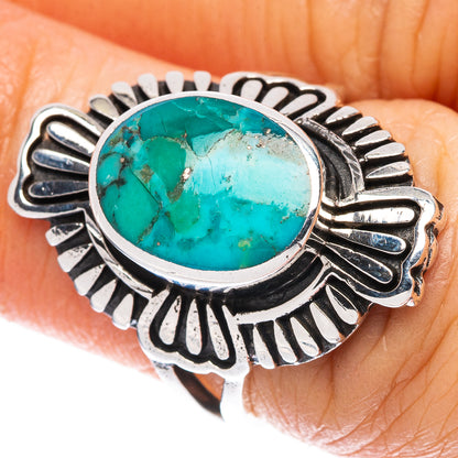 Arizona Turquoise 925 Sterling Silver Ring Size 6 Ana Co R2524