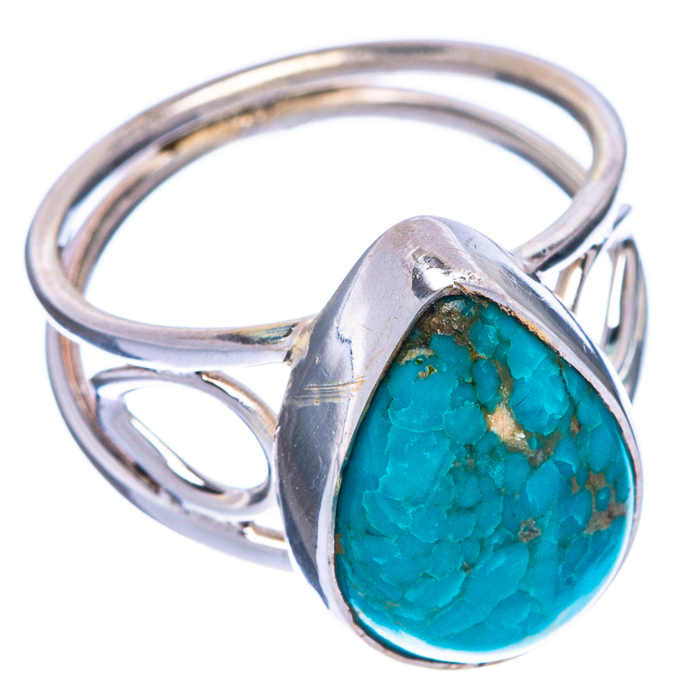 Kingman Turquoise Ring Size 6.25 (925 Sterling Silver) R1268