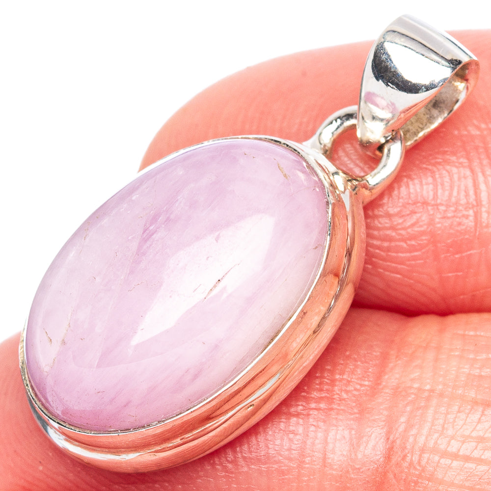 Rare Kunzite Pendant 1 1/8" (925 Sterling Silver) P41742