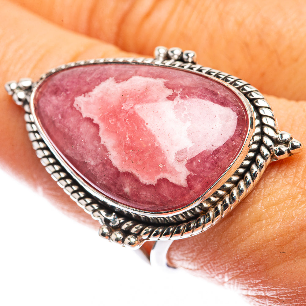 Large Rhodochrosite Ring Size 9 (925 Sterling Silver) R142749