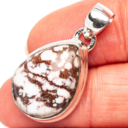 Wild Horse Jasper Pendant 1 1/8" (.925 Sterling Silver)