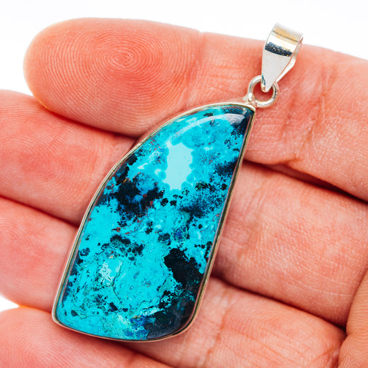 Premium Shattuckite Pendant 2 1/8" (.925 Sterling Silver)