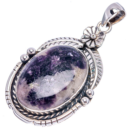 Premium Lepidolite Pendant 2 1/8" (.925 Sterling Silver)