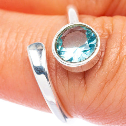 Blue Topaz Dainty Ring Size 8 (925 Sterling Silver) R145901