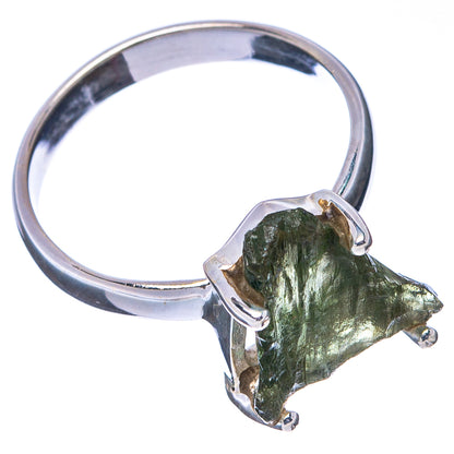 Moldavite Ring Size 6 (.925 Sterling Silver)