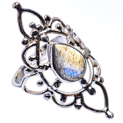 Premium Labradorite Ring Size 7 (925 Sterling Silver) R141733