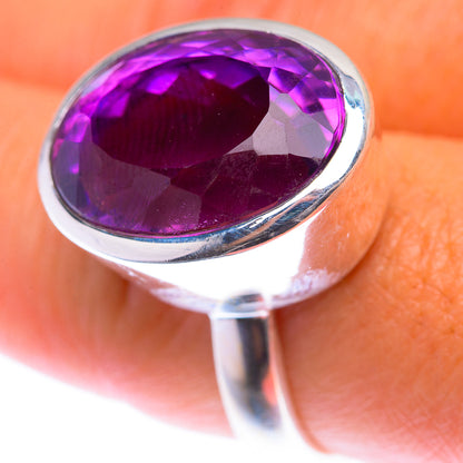 Faceted Amethyst Ring Size 8.25 (925 Sterling Silver) RING139928