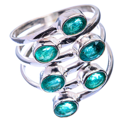 Zambian Emerald Ring Size 8 (925 Sterling Silver) R141281