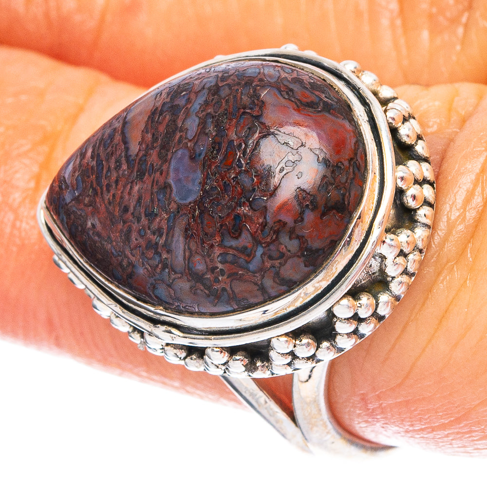 Dinosaur Bone 925 Sterling Silver Ring Size 6.75 (925 Sterling Silver) R6222