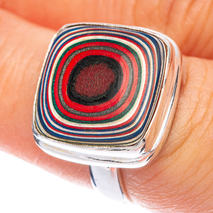 Fordite Ring Size 6.75 (925 Sterling Silver) R144637