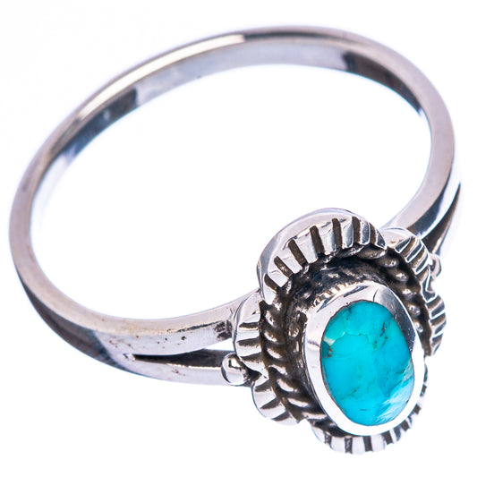Rare Arizona Turquoise Ring Size 8.75 (925 Sterling Silver) R4493