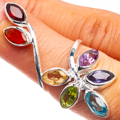 Chakra Leaf Dainty Ring Size 6 (925 Sterling Silver) R142549