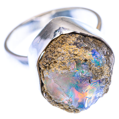 Raw Ethiopian Opal 925 Sterling Silver Ring Size 6 (925 Sterling Silver) RING140334
