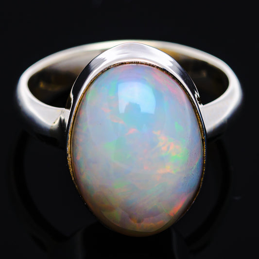 Premium Ethiopian Opal Ring Size 5 Adjustable (.925 Sterling Silver)