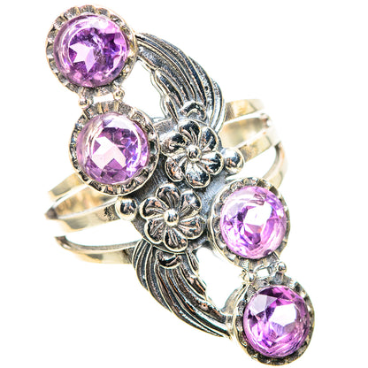 Large Faceted Amethyst 925 Sterling Silver Ring Size 9.5 (925 Sterling Silver) RING139656