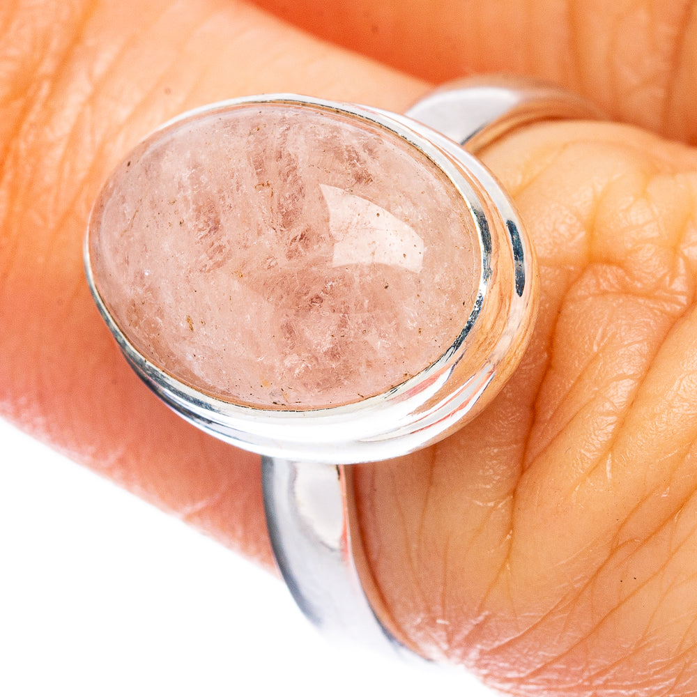Morganite Ring Size 6.75 (925 Sterling Silver) R2370