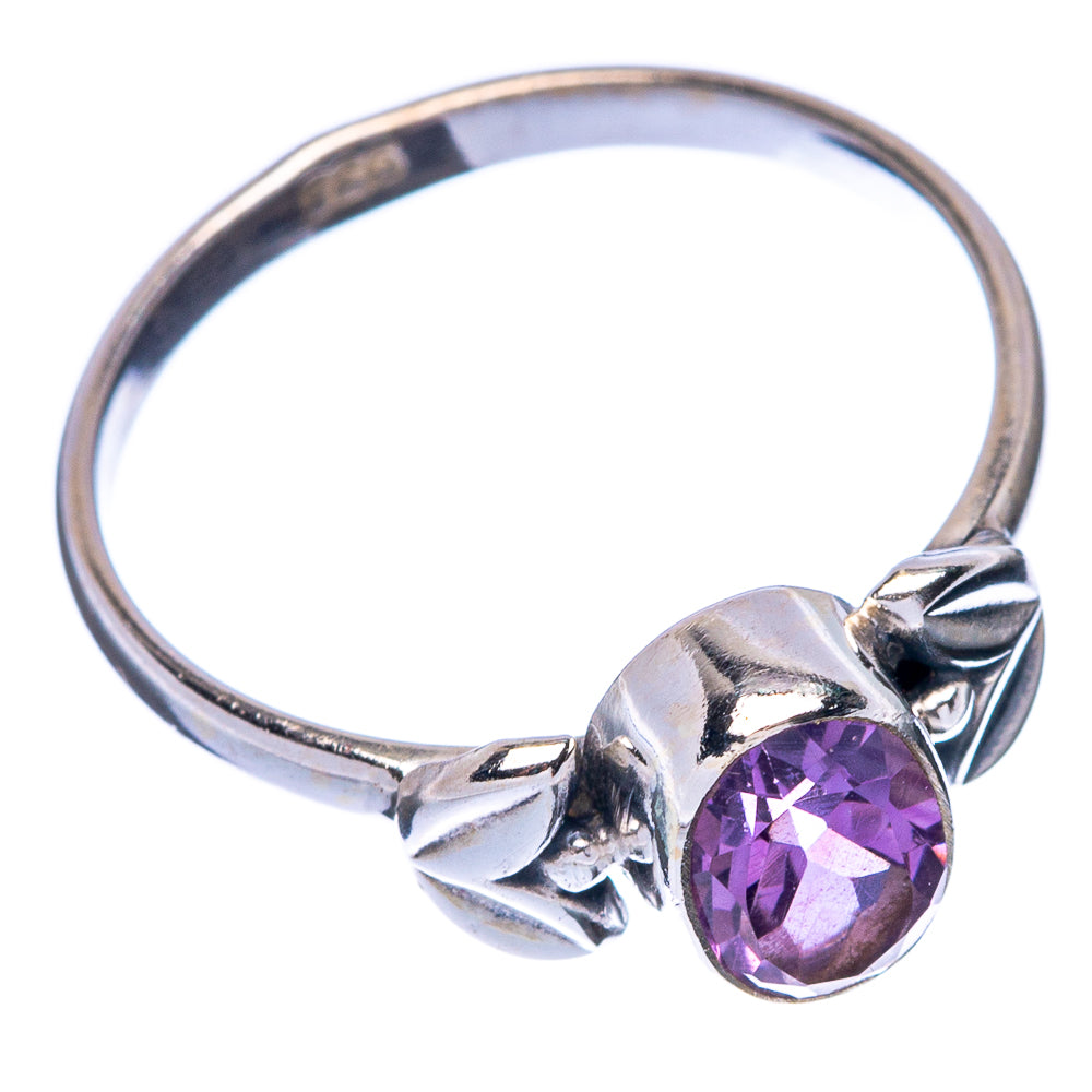 Faceted Amethyst Dainty Ring Size 5.75 (925 Sterling Silver) R145749