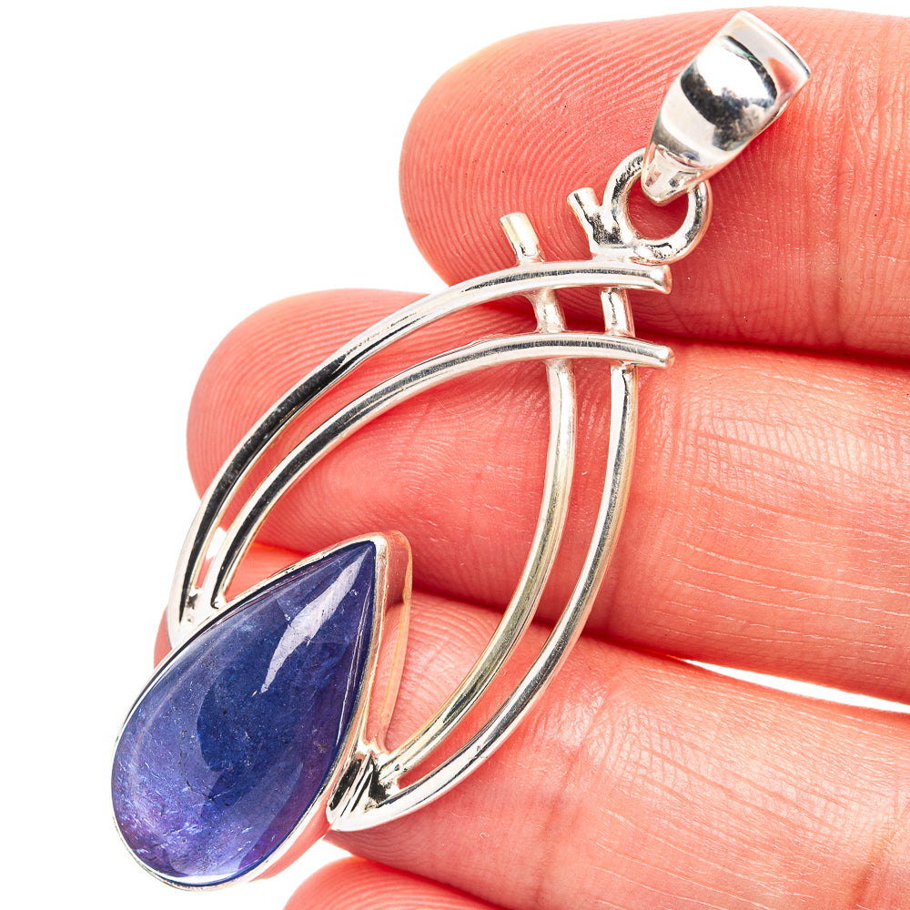 Premium 10+ Carat Tanzanite Pendant 2 1/8" (.925 Sterling Silver)