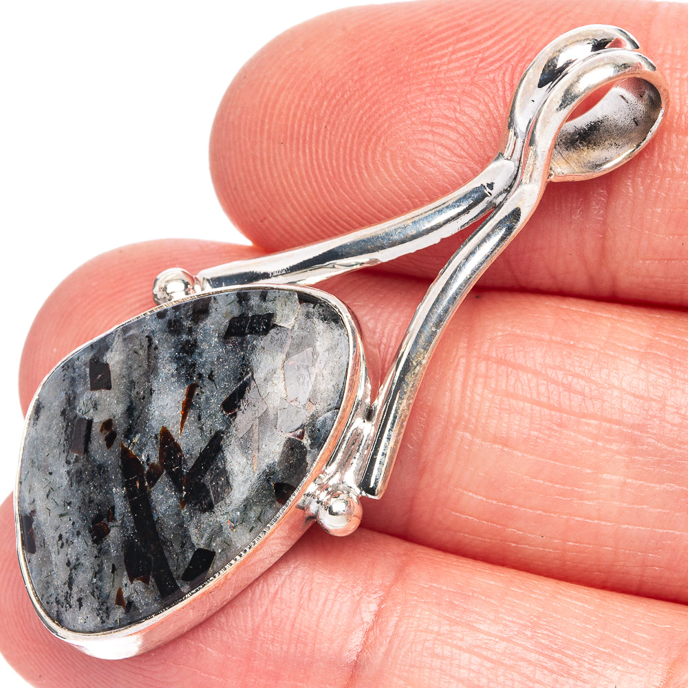 Astrophyllite Pendant 1 3/4" (925 Sterling Silver) P40255