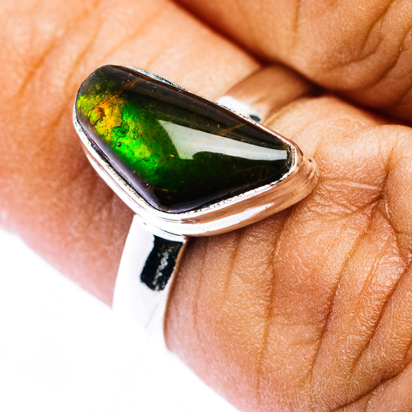 Ammolite Ring Size 6 (.925 Sterling Silver)