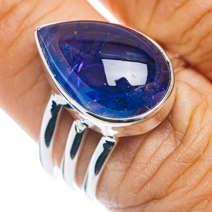 Premium Large Tanzanite Ring Size 7.75 (.925 Sterling Silver)