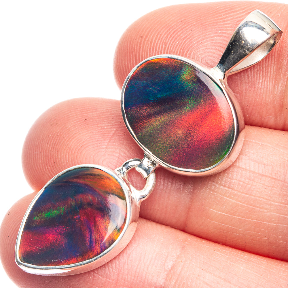 Aura Opal Pendant 1 5/8" (925 Sterling Silver) P39226