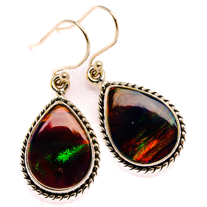 Aura Opal Earrings 1 3/8" (925 Sterling Silver) EARR432008