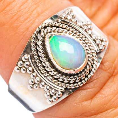 Ethiopian Opal Ring Size 6.75 (.925 Sterling Silver)