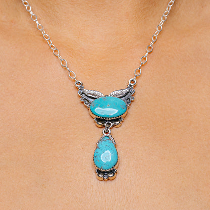 Campitos Turquoise Necklaces 20" (.925 Sterling Silver)
