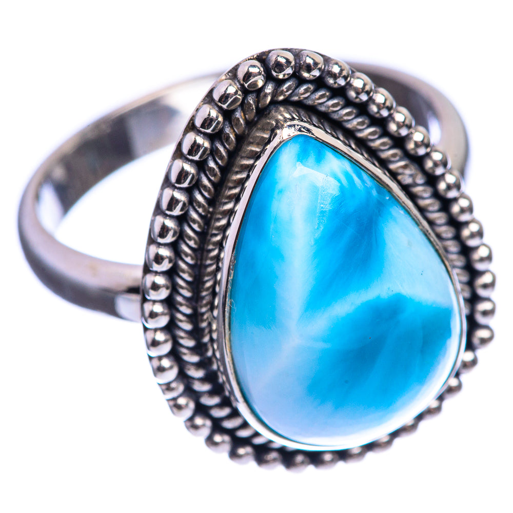 Larimar 925 Sterling Silver Ring Size 7