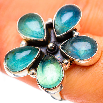 Blue Fluorite Ring Size 7.5 (925 Sterling Silver) RING138321