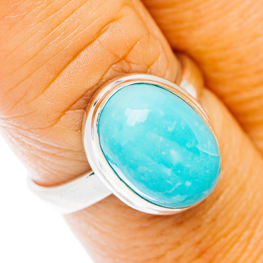 Larimar Ring Size 8 (.925 Sterling Silver)