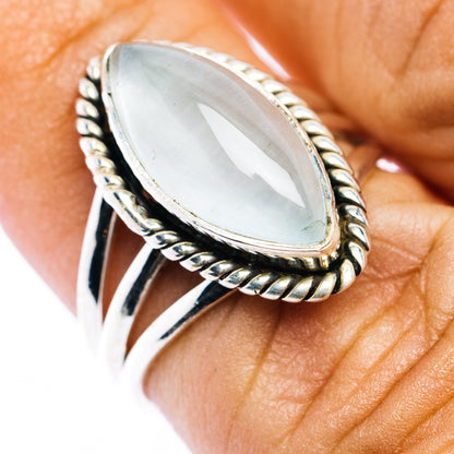Premium Aquamarine Ring Size 6.5 (.925 Sterling Silver)
