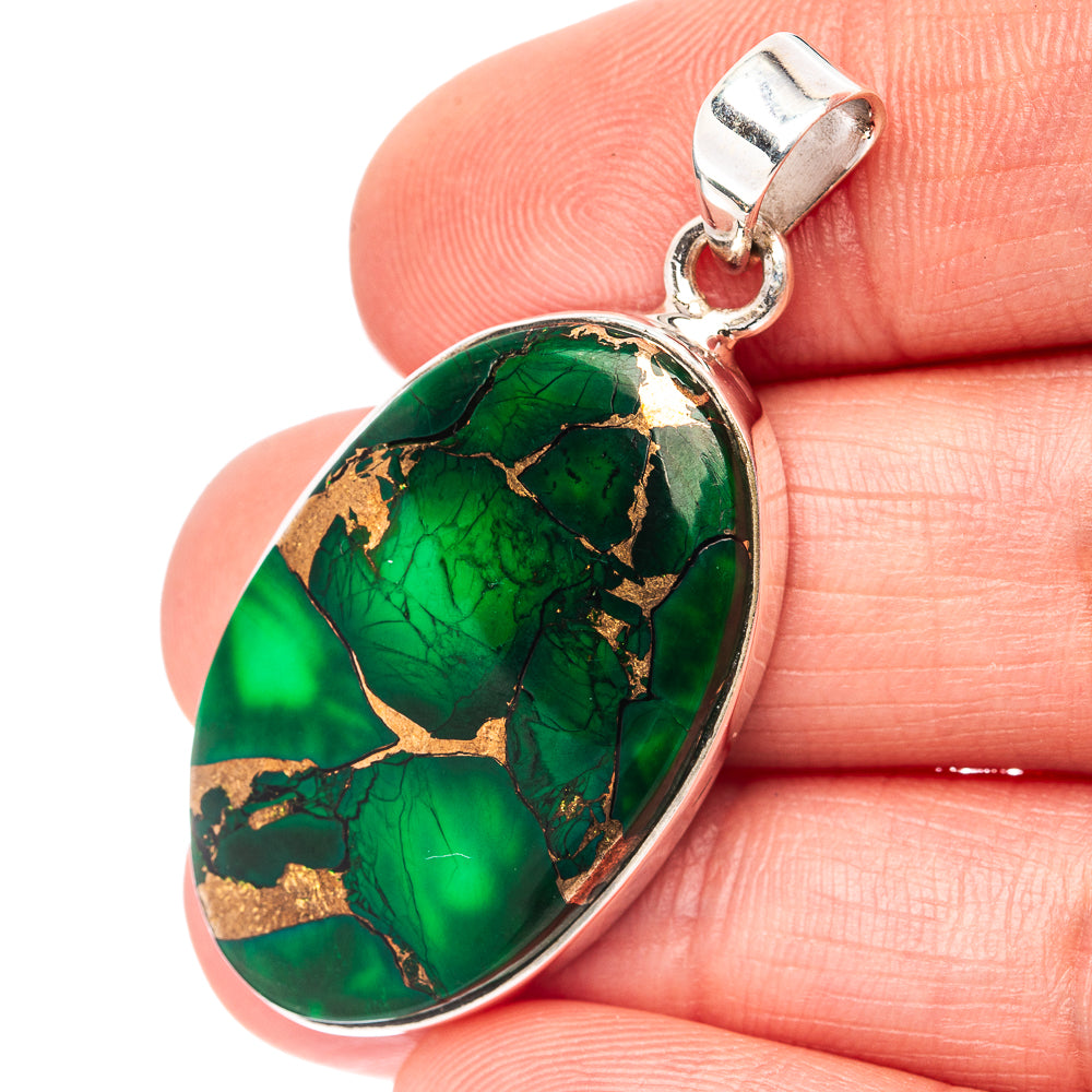 Premium Irish Dahlia Turquoise Pendant 1 5/8" (.925 Sterling Silver)