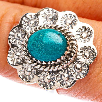 Tibetan Turquoise Ring Size 8.5 (925 Sterling Silver) R146213