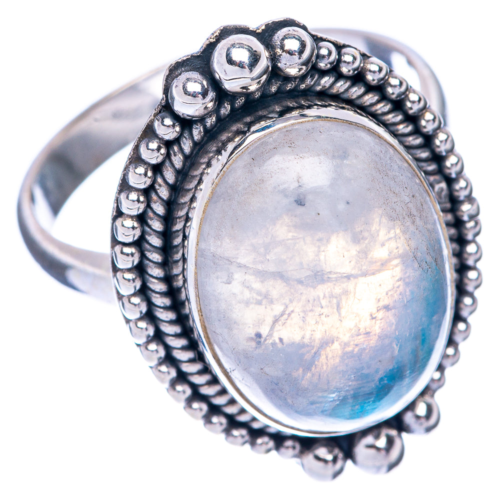 Rainbow Moonstone Ring Size 8.75 (925 Sterling Silver) R144874