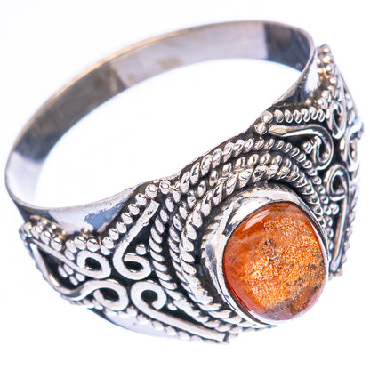 Sunstone Ring Size 8.75 (925 Sterling Silver) R4018