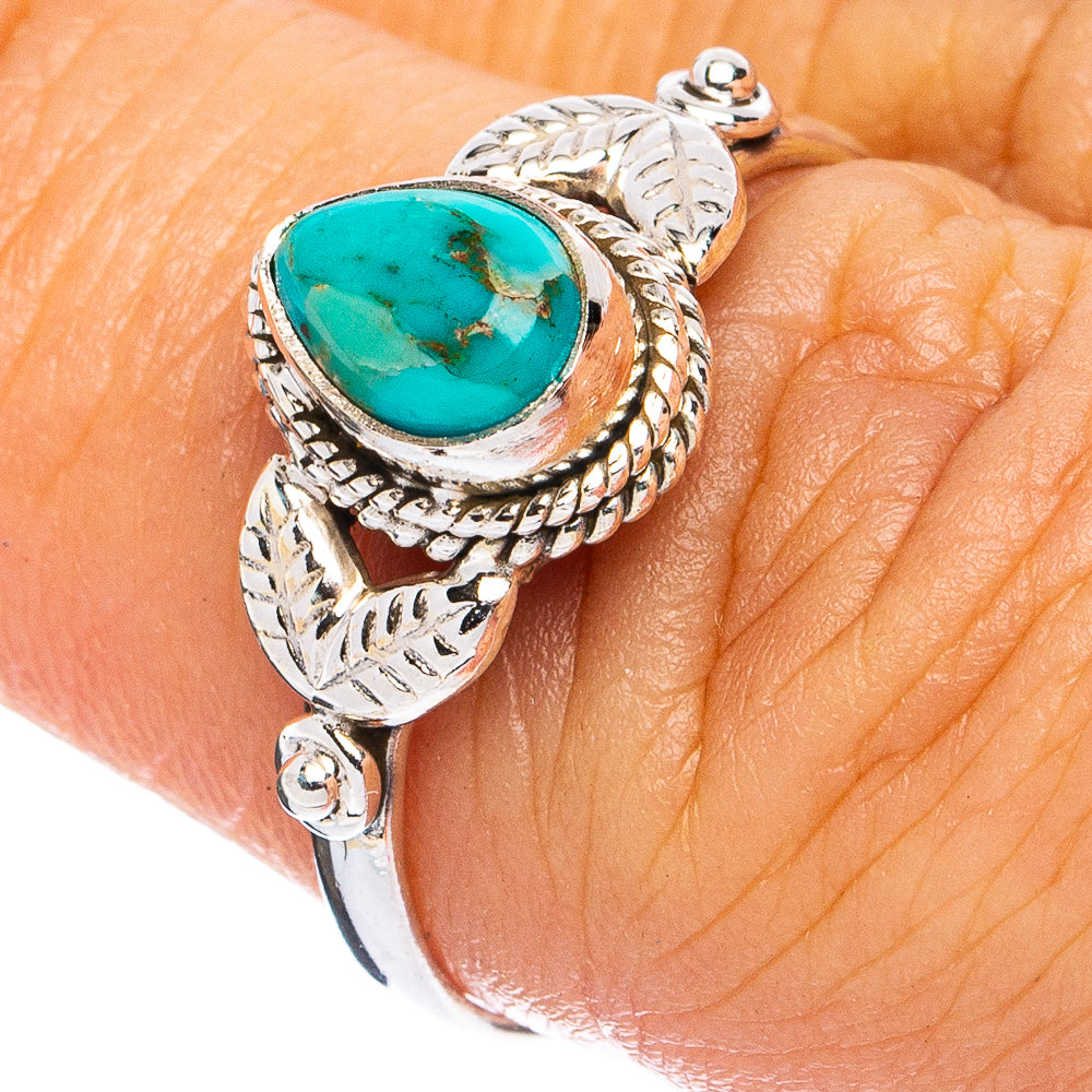 Mohave Turquoise Ring Size 7 (925 Sterling Silver) R8261