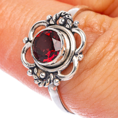 Garnet Dainty Ring Size 8 (925 Sterling Silver) R145746