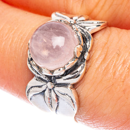 Rose Quartz Ring Size 7.75 (925 Sterling Silver) R147087