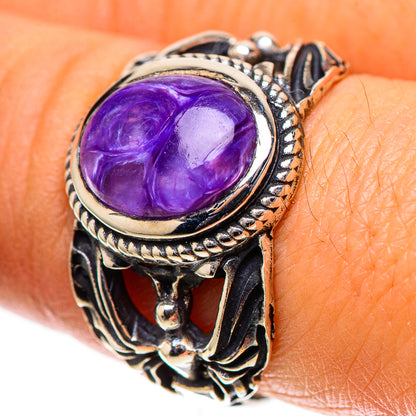Charoite Ring Size 8.25 (925 Sterling Silver) RING138440