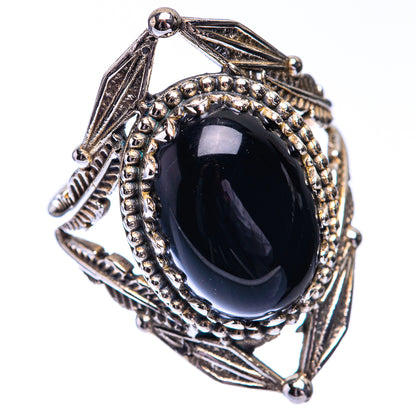 Black Onyx Ring Size 7.5 (925 Sterling Silver) R140695