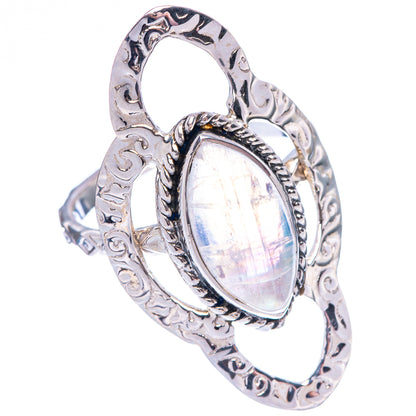 Premium Rainbow Moonstone Ring Size 7.75 (925 Sterling Silver) R1843